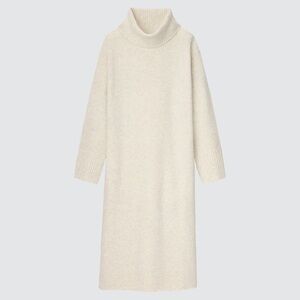 Uniqlo new- Souffle Yarn Turtleneck Long-Sleeve Dress